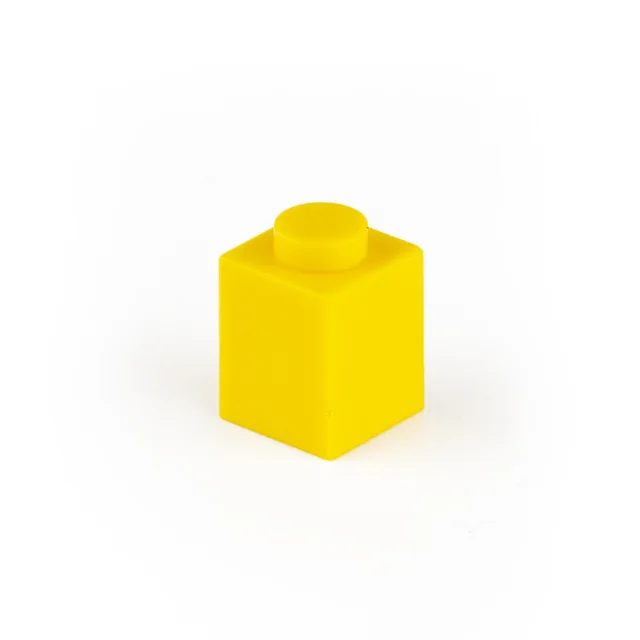 50pcs Small Particle 3005 High Brick 1x1 Building Block Parts DIY Blocks Compatible with Creative Gift Castle Toys yellow