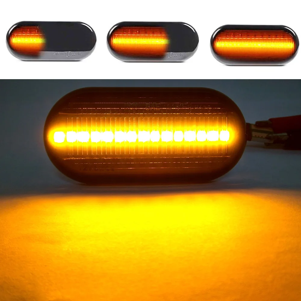 2 шт. последовательного течет Светодиодный Маркер светильник Поворотники