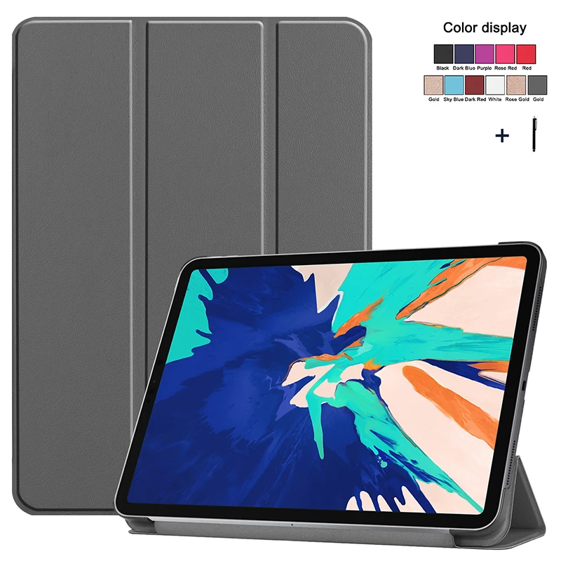 3-складной смарт-чехол для сна iPad Pro 11 '� откидной кожаный чехол-подставка
