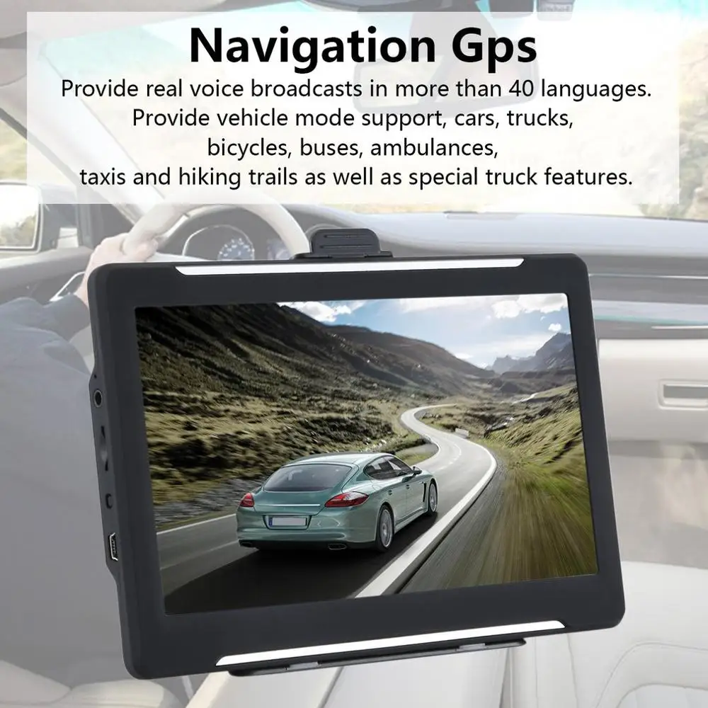 

T600 7 Inch Truck Car Universal Navigator Navigation Gps High Speed Camera 256Mb + 8Gb Car Gps Navigator