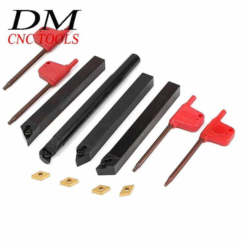 20Pcs Insert DCMT07 10pcs S12M-SDUCR07 Lathe Turning Tool Holder Boring Bar