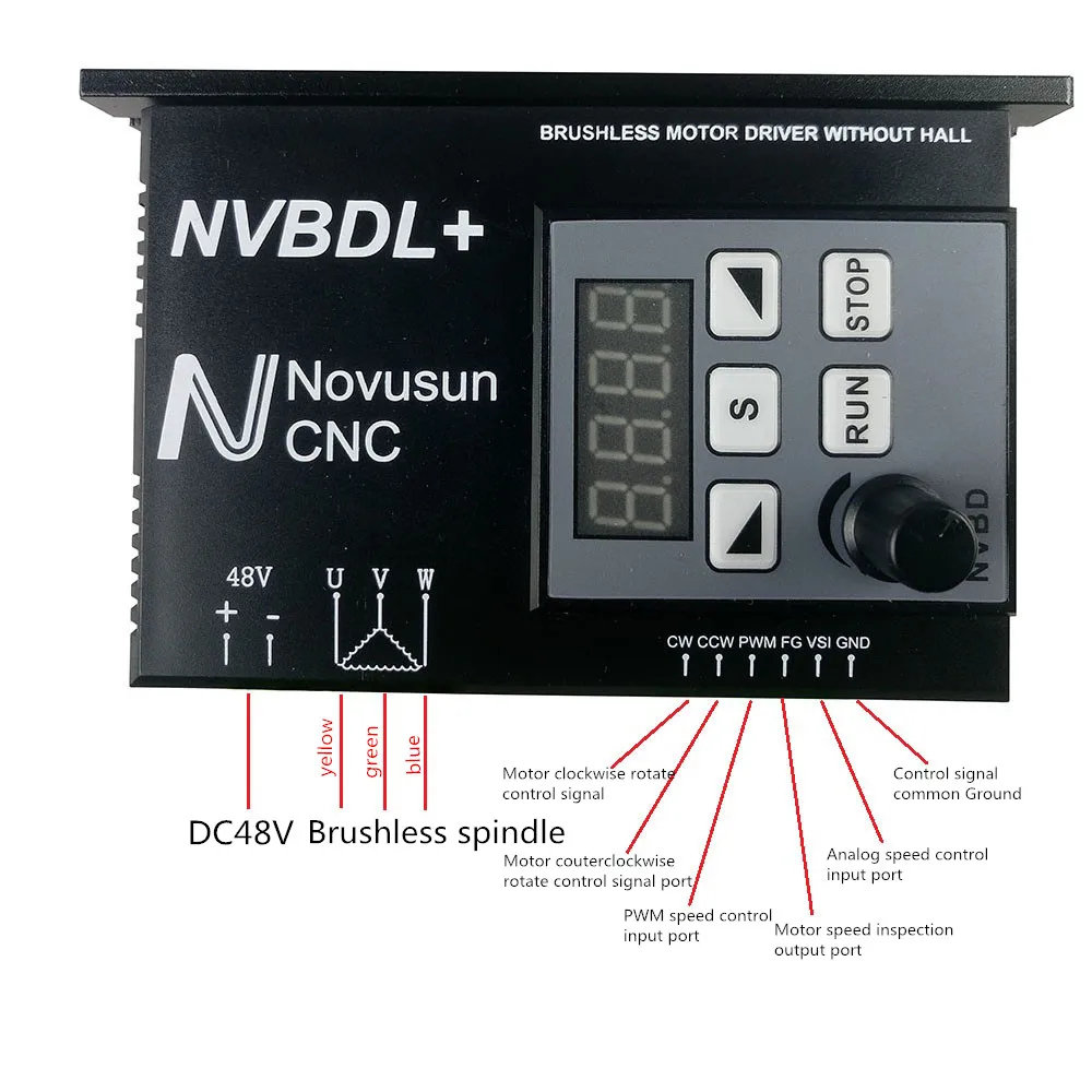 Cnc fresadora eixo nvbdh + nvbdl brushless