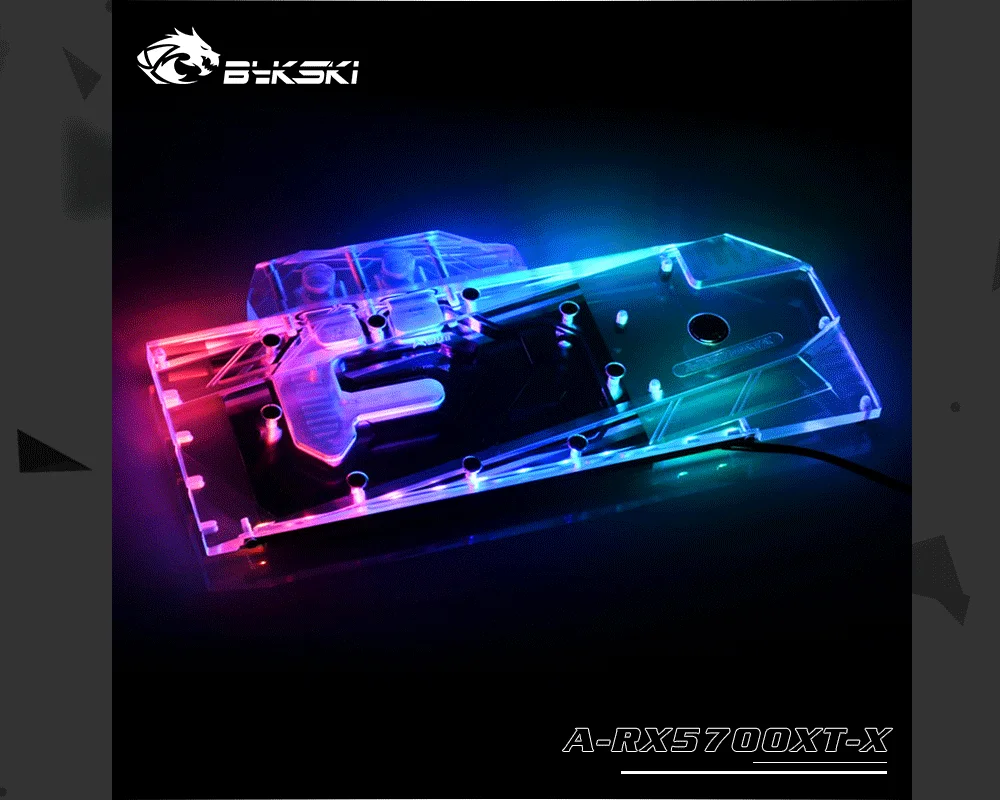 Bykski A-RX5700XT-X полное покрытие видеокарты блок водяного охлаждения, для AMD Founder Edition Radeon RX 5700 XT/RX 5700