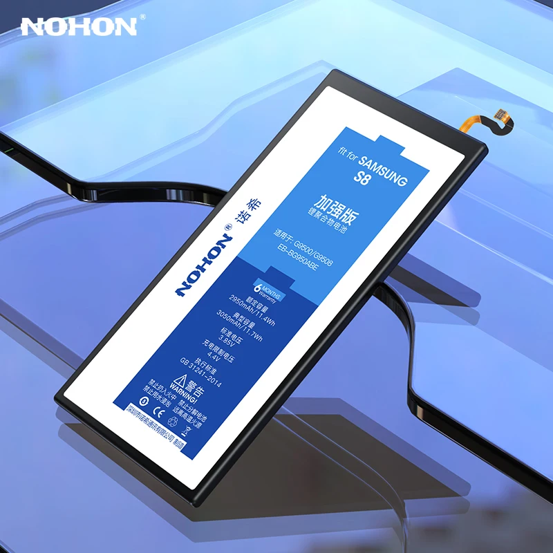 NOHON Батарея для samsung GALAXY S8 S7 S6 S5 S4 i9500 i9505 G900F G920F G930F G950F Замена литий-полимерные батареи