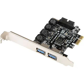 

Desktop PCIE to USB3.0 expansion card computer motherboard USB extender 3.0 with front interface adapter card