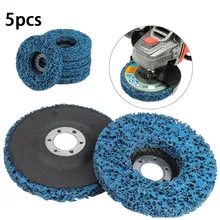

5pcs 5" 125mm Cleaning Strip Wheel Grinding Abrasive Disc 22mm Hole 11000RPM Suitable For Angle Grinder Paint Rust