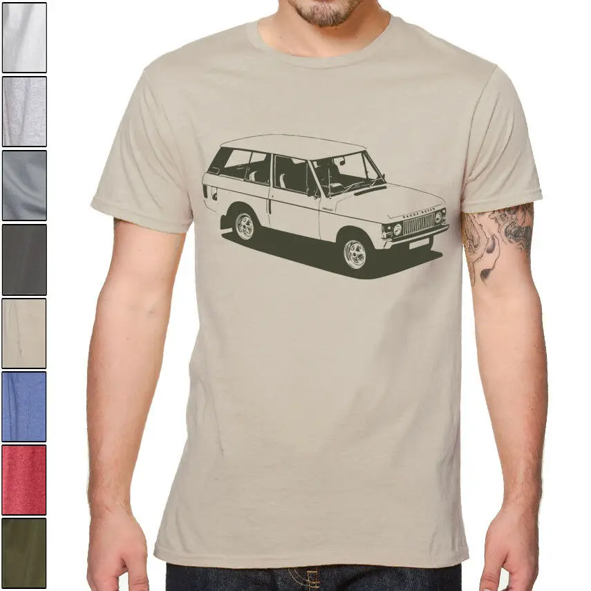 

Land Shirt For Men Rover Range Rover Classic Soft Cotton T-Shirt Off Road Multi Colors