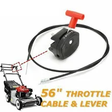 

56'' 140cm Universal Lawnmower Throttle Cable Switch Lever Control Handle Kit For The Original Lawn Mower Accessories
