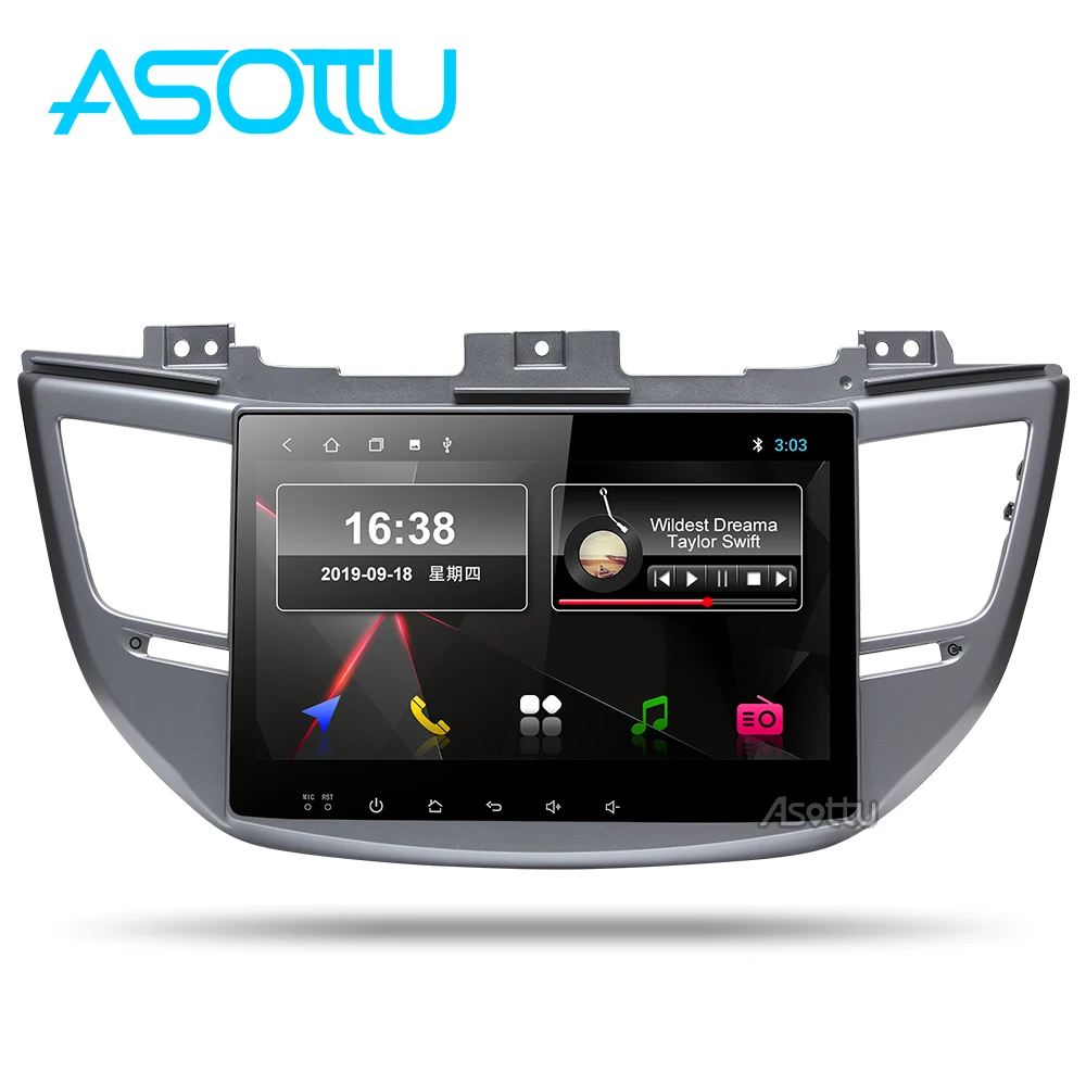 

Asottu HY304 android 9.0 PX30 car dvd for Tucson ix35 player gps navigation raido video audio player car 2 din