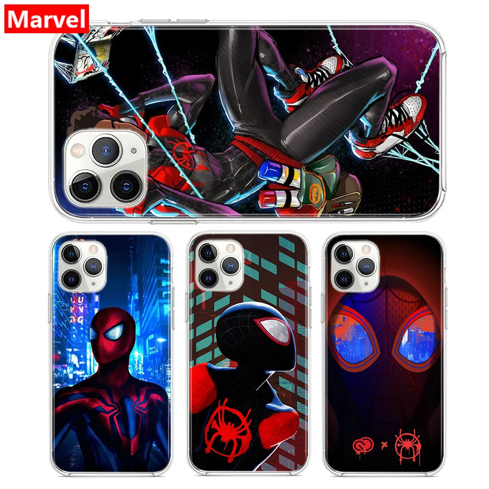 Супергерой Marvel Мстители Человек-паук для Apple iPhone 12 Mini 11 XS Pro Max XR X 8 7 6 6S Plus 5 5S SE 2020