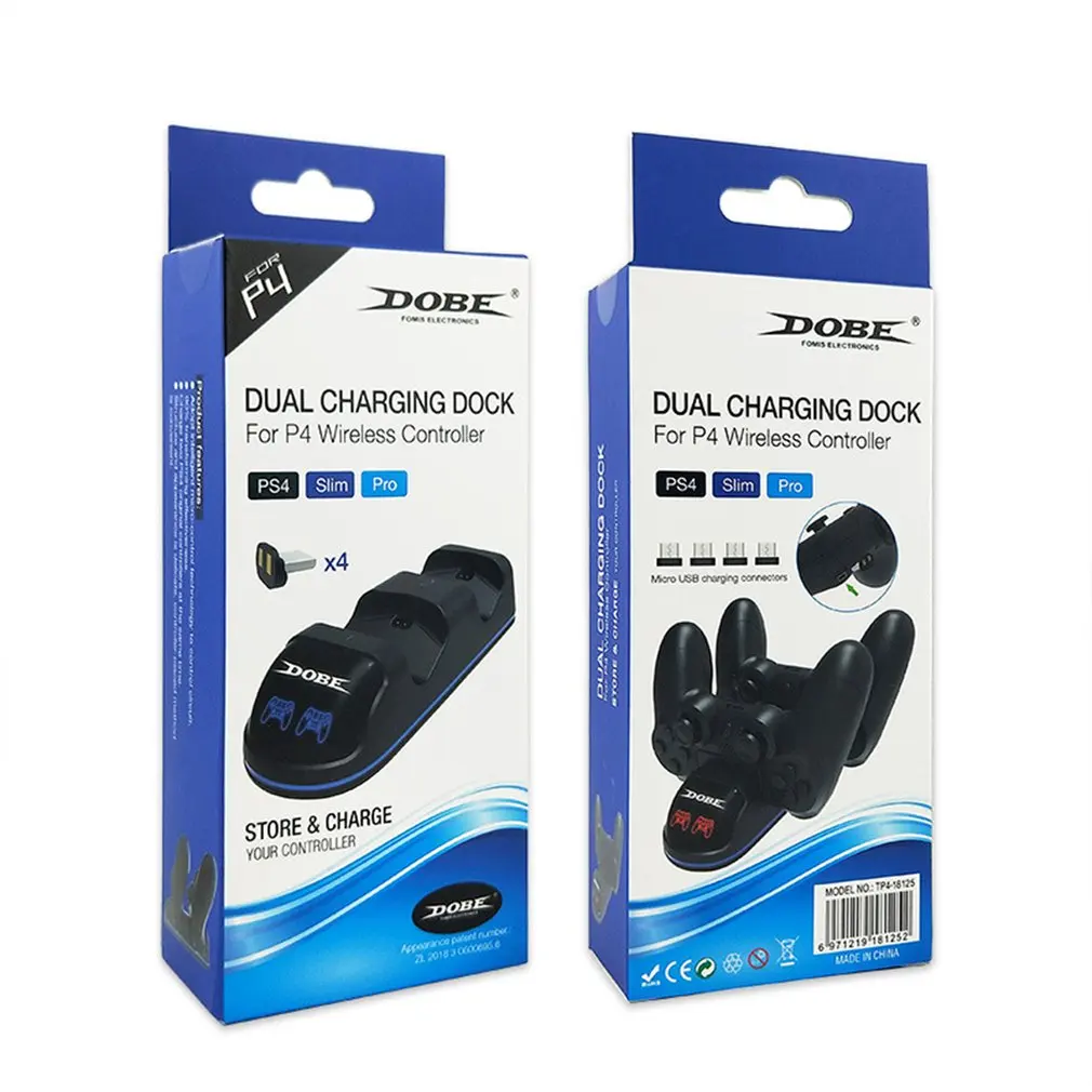 For PS4 Controller Charger DualShock 4 USB Charging Station Dock for Sony Charging Dock Controllers Charger