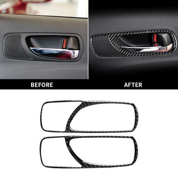 

For LEXUS IS250 IS300 IS300C 2006-2012 Car Rear Door Handle Cover Trim Carbon Fiber Door Bowl Sticker Decoration Auto Styling