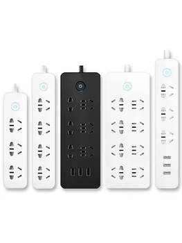 

Electrical Sockets Plug and row long cable USB socket panel multi-purpose head converter with multi-hole household connector