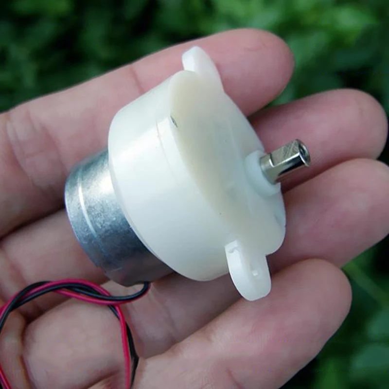 С источником питания от постоянного тока, 6 V-12 V 7,5 об/мин медленно Скорость безгласный Micro 300 Turbo Worm коробка передач, редукторный двигатель Скорость редуктор мотора игрушка «сделай сам» модель робота