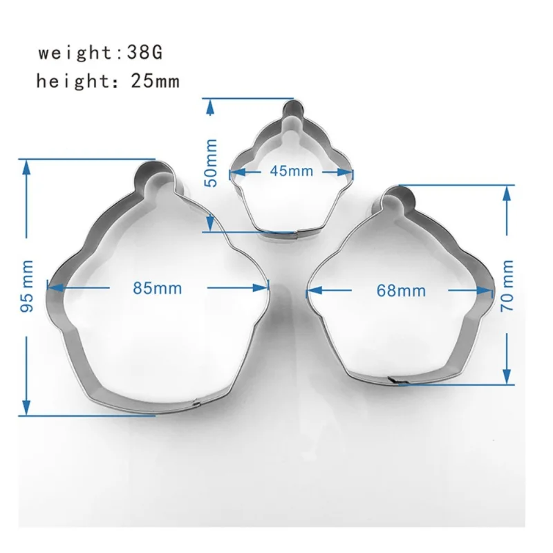 3 ШТ формочки для печенья из нержавеющей стали, форма для торта, форма для печенья, форма для печенья, украшения торта, формы для яиц, резаки инструменты для выпечки