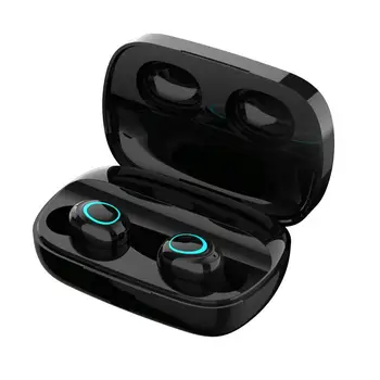 

Binaural Wireless Headphones TWS Bluetooth In-ear Stereo Earphones Waterproof Handsfree with 1800mAh Charging Case