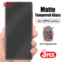1-3 stücke Keine fingerprint Matte Screen Protector für Oppo Reno 6 6z A95 A94 A54 A74 A15S A33 a53 Glas für Realme Narzo 30 20a Pro