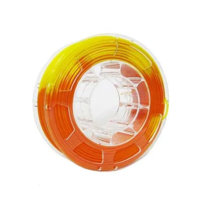 3D Printer Filament Color Changing with Temperature, PLA Filament 1.75mm+/- 0.03 mm, 2.2 LBS(1KG)Blue to White - Color: Orange-to-Yellow