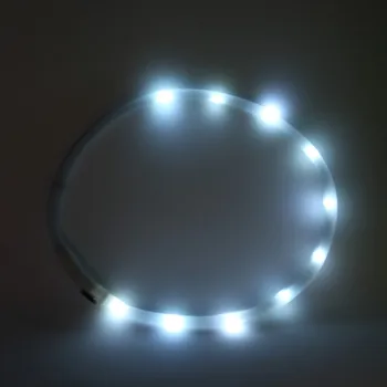 

Mascotas Perros Collars For Dogs Led Rechargeable Usb Adjustable Flashing Night Dog Collar Plastic Solid Neck