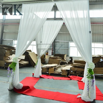 

Adjustable pole pipe and drapes for wedding canopy backdrop curtain marriage decor