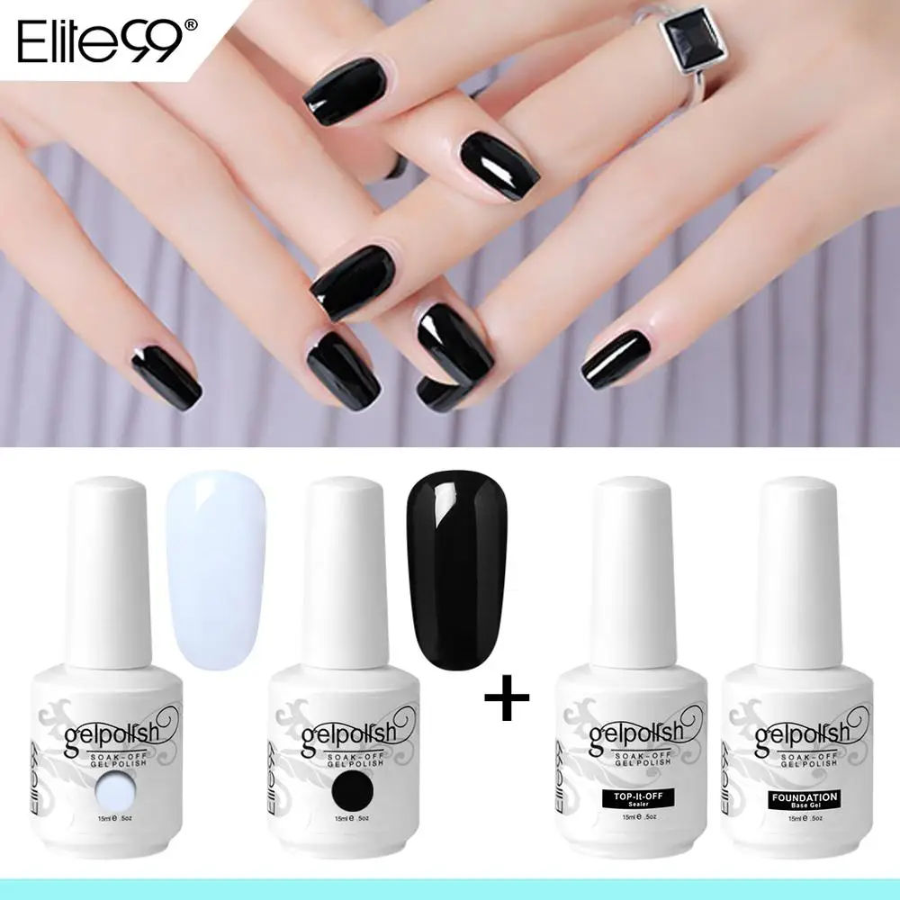 

Elite99 15ml Gel Polish Set 4pcs/set Nail Art Design Manicure Soak Off Enamel Gel Polish UV Gel Nail Polish Lacquer Varnish