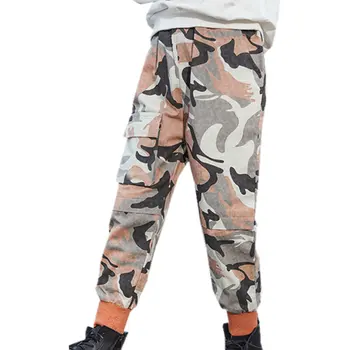 

New Fashion Children's Hunting Camouflage Cargo Pants For Teenagers Boys Spring Fall Casual Trousers For Kids Age 3 To 13 Years