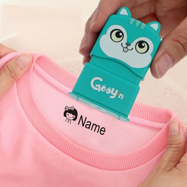 Customized Name Stamp Paints Personal Student Child Baby Engraved