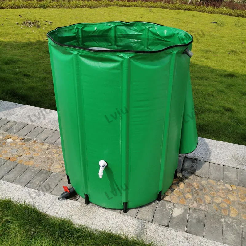 Lvju-tanque colector de agua de lluvia plegable, 200l, Dia60xH70cm