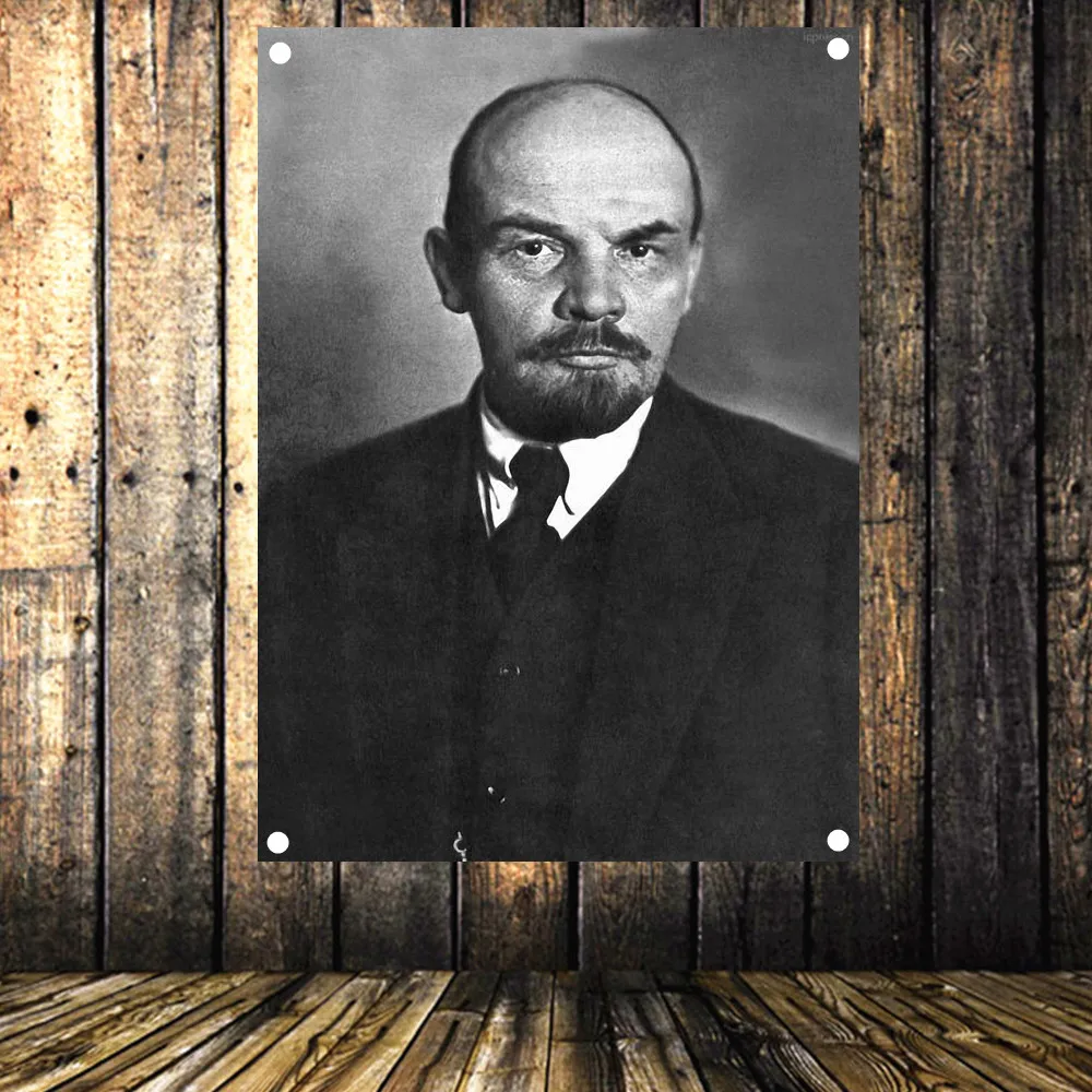 Советский лидер В. Ф. Ленин портретный плакат винтажный флаг баннер гобелен наклейка коммунистический коциализский Бар Кафе Подарочное настенное украшение E