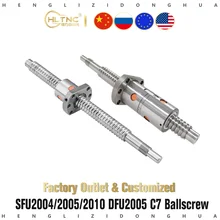 RM2010 SFU2005 2004 2010 550mm to 1450mm 20mm 4/5/10 Lead CNC Rolled Ball Screw Set With BKBF15 End Machined For CNC Mill Router