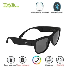 TWSEarphone костная проводимость Bluetooth наушники умные спортивные солнцезащитные очки беспроводные стерео музыкальные солнцезащитные очки Спортивная гарнитура наушники