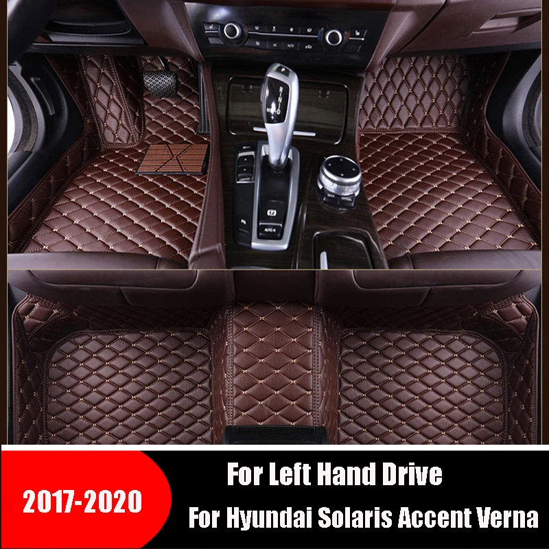 Cover Carpets Car Floor Mats For Hyundai Solaris Accent Verna Auto Interior Accessories Styling Waterproof