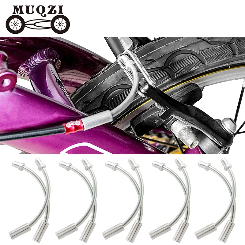

MUQZI 10Pcs Bicycle V Brake Noodle Cable Guide Bend Tube 90 / 110 Degree Brake Line Inner Wire Protection MTB Road Bike Parts