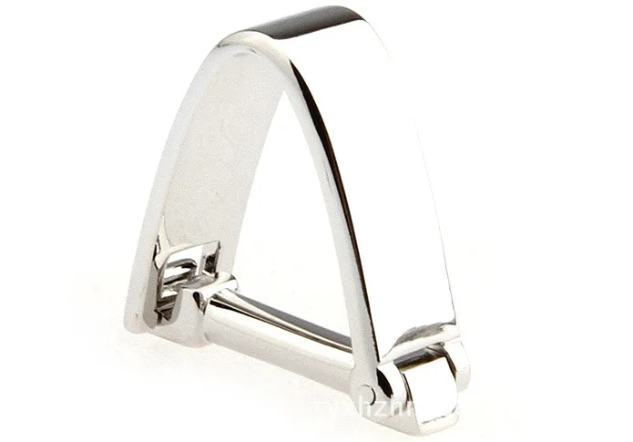 

Metal Triangular Slingshot Buckle Men's Women's French Cufflinks Simple Versatile Shirt Sleeve Cuff Customizable