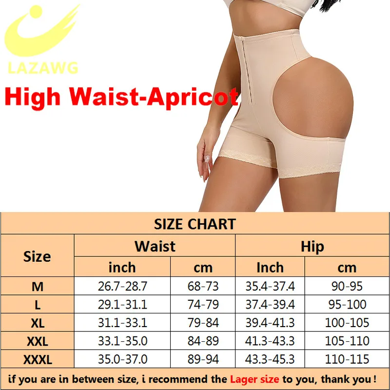 LAZAWG Slimming Body Shaper Women Sexy Push Up Butt Lifter Strap Butt Enhancer Tummy Control Booty Lifter Shaper Big Ass Panties strapless shapewear Shapewear