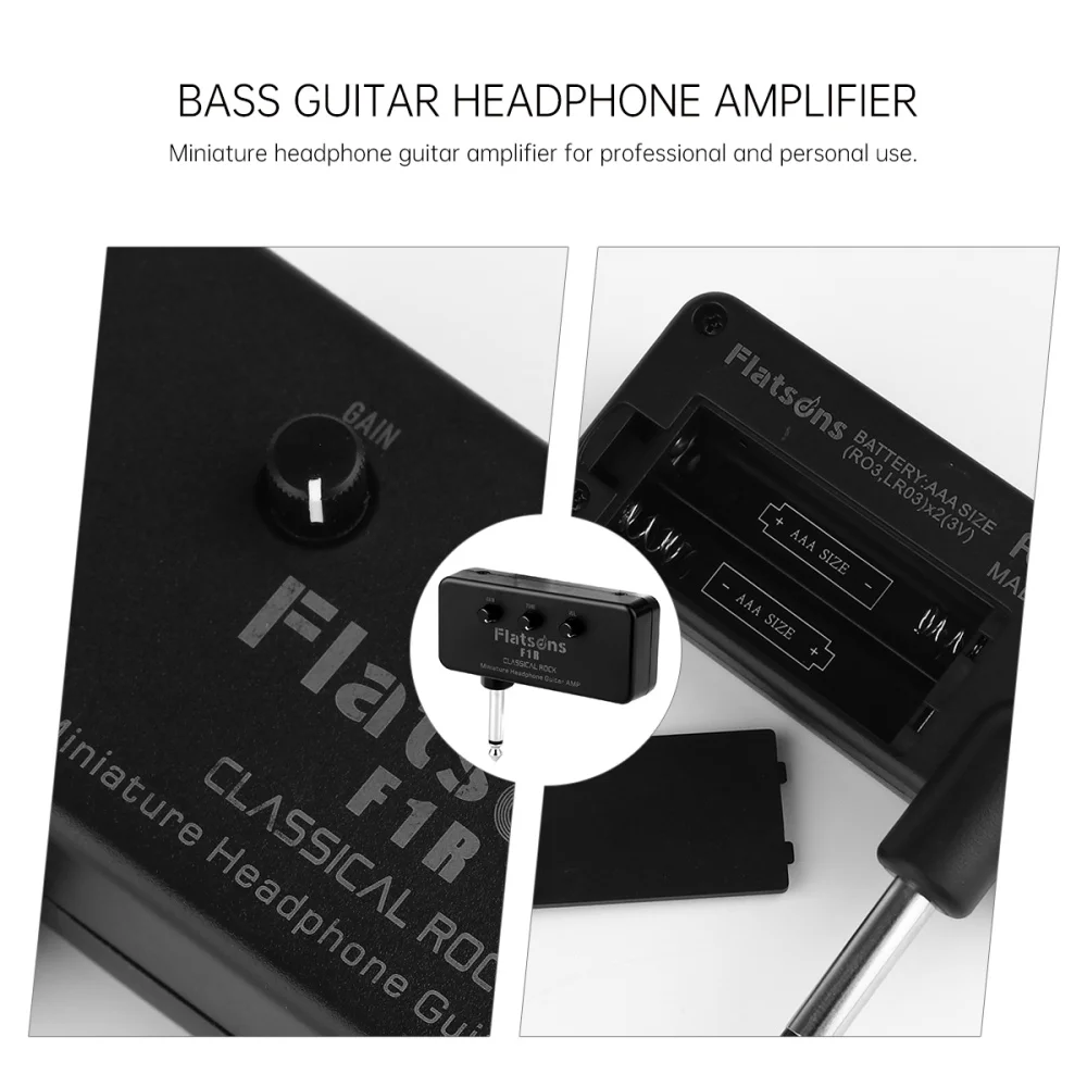 1 Set Guitar Headphone Amp Mini Durable Chic Portable Sound Bass Amp Pocket Speaker Guitar Amplifier
