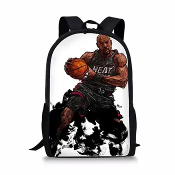 

Customized basketball printed school bag teen boy backpack, school backpack cool basketball kids school bag