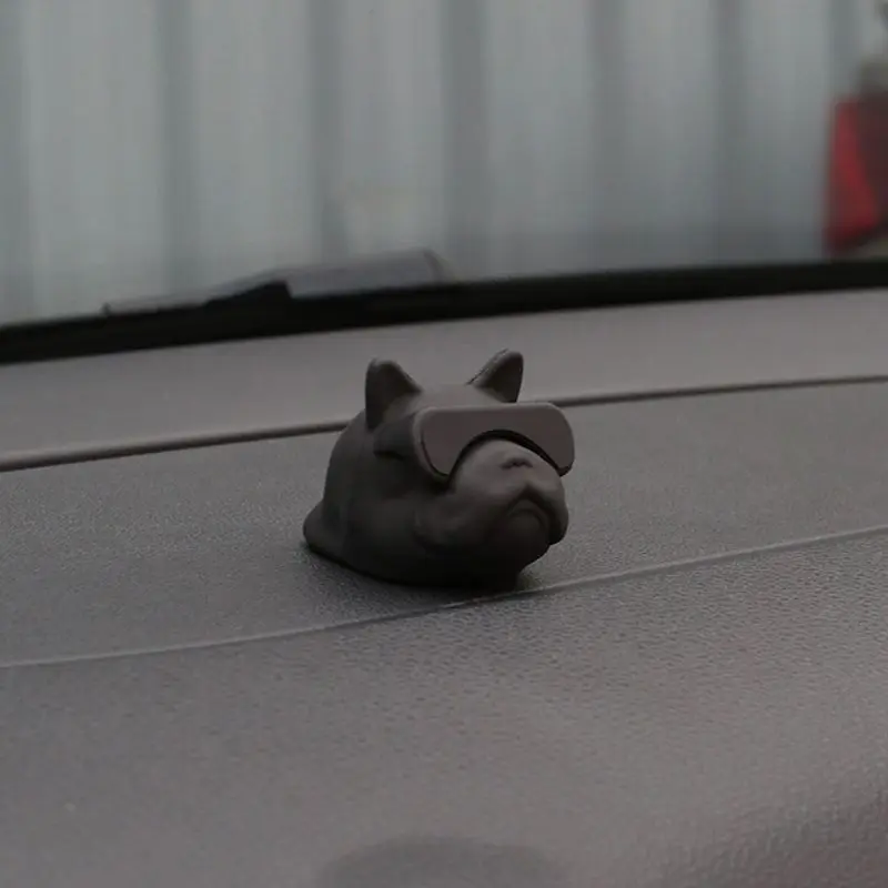 1PCS Auot Products France Bulldog Interior Jewelry Decoration Personality Creative For Male And Lady Car Decoration
