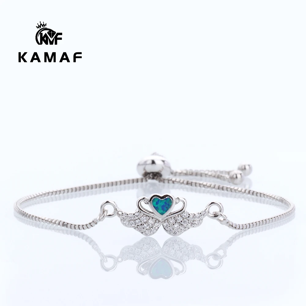 Модные Роскошные циркониевые опаловые крылья Персиковое сердце браслет высокое качество Стразы браслет для женщин подарок для девочек