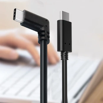 

3m PVC Power Line USB C Fast Charging Data Cable Travel Stable 90 Degree Potable Black Camera Accessory PD Home For Oculus Quest