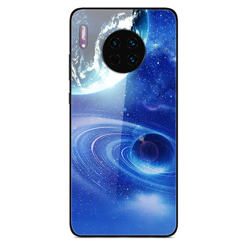 03 Для huawei mate 30 Pro Чехол из закаленного стекла, планета космос, чехол из стекла для huawei mate 30 mate 30 Pro 30Pro Coque Shell Для huawei mate 30 Lite 30 Lite, стеклянный чехол - Цвет: 03