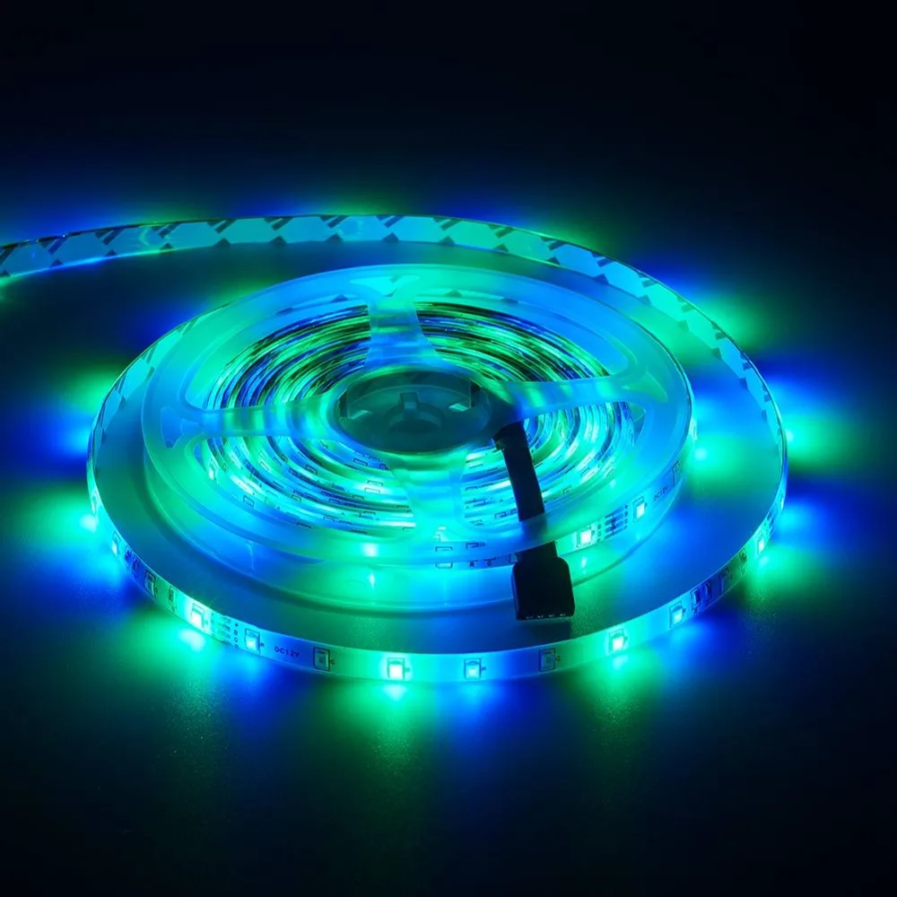 RGB гибкий светодиодный фонарь для автомобиля DC 12V Стайлинг Автомобильный интерьер атмосферные огни 1 комплект