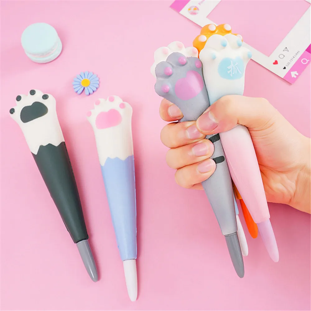 

Kawaii Creative Soft Sponge Pressure Relief Squeeze Gel Pen 0.5mm School Office Supply Animal Stationery Gift