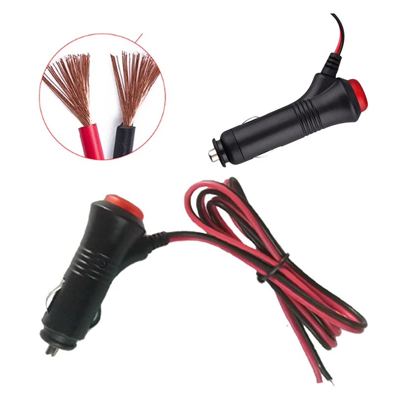 12 V Heavy Duty с разъемом «папа» прикуриватель адаптер Питание шнур провод черного цвета