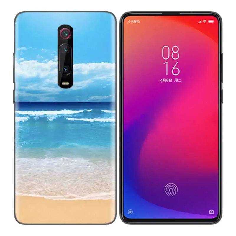Черный мягкий силиконовый чехол-сумка для Xiaomi mi 9T CC9 Red mi 4 4X5 6 6A 7 7A Note Plus K20 Pro F1 Tampa Fall Clear Sea Sky San