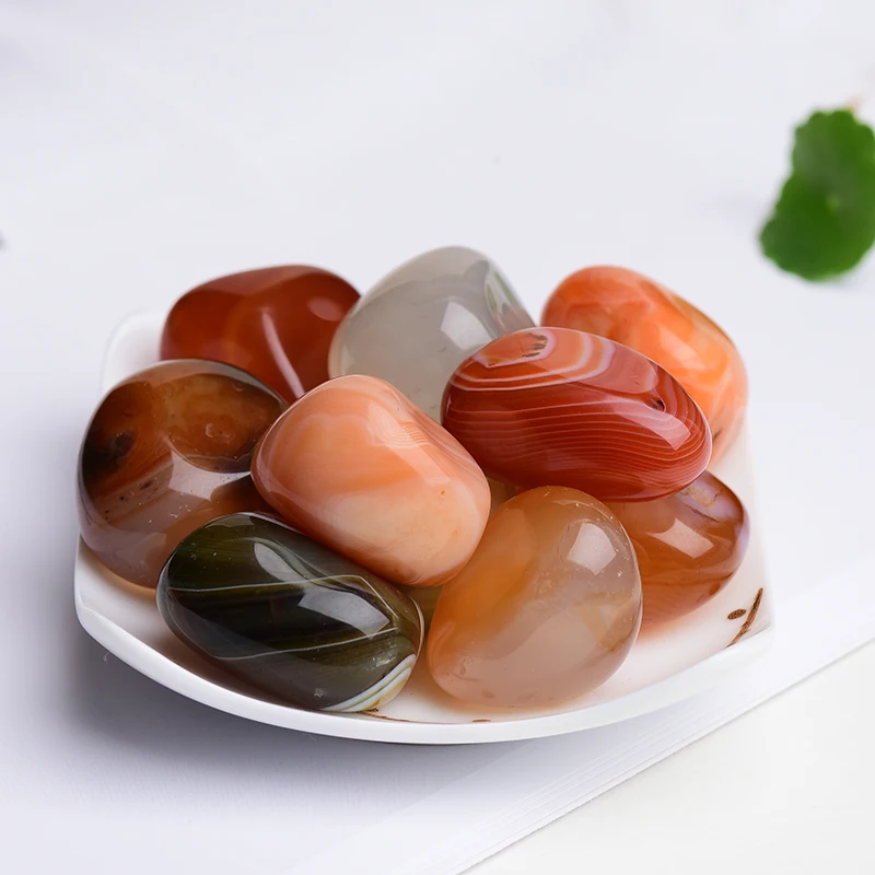 

Natural Agate Polished Reiki Healing Stone Natural Quartz Energy Stone Home Decoration Fish Tank DIY Gifts Decoration