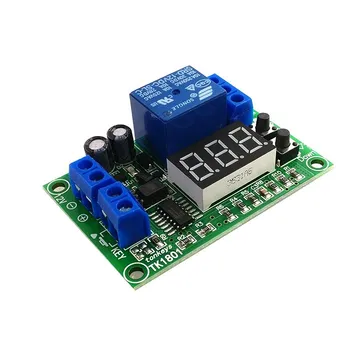 

3 digit display time relay module triggers start timing stop dynamic display button adjustment can be customized