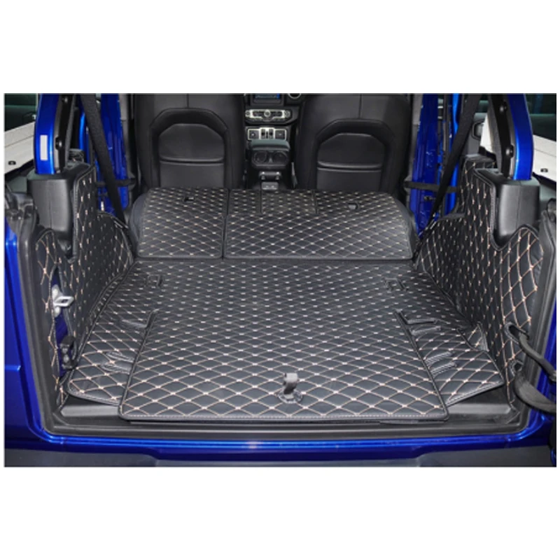 High quality! Special car trunk mats for Jeep Wrangler JL 4 door 2020-2018 waterproof cargo liner boot carpets 2019 |