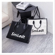 

Canvas Totes Purses and Handbags for Women 2021 Girls Female Shoppers Casual Hot New Fashion Solid Color Large Capacity Wallets
