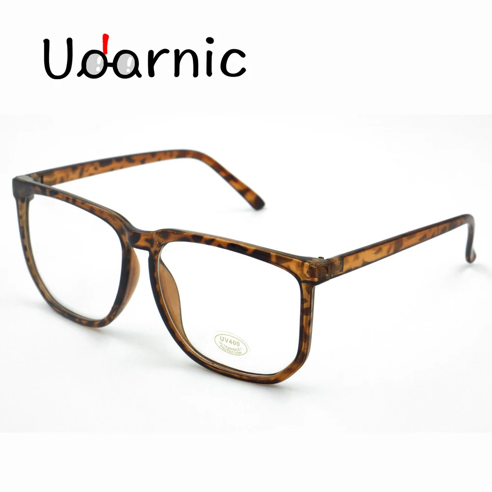 UV400 прозрачные линзы очки большие тонкие винтажные Nerd Модные большие квадратные черные леопардовые рамки хиппи стильные ретро вечерние новые 030-122-5
